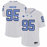 North Carolina Tar Heels 95 Kareem Martin White College Football Jersey Dzhi,baseball caps,new era cap wholesale,wholesale hats